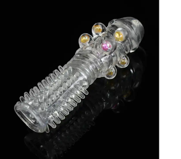 Reusable Condom Textured With Beads Extender Sleeve in Pakistan